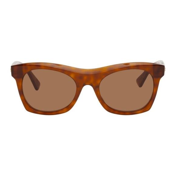 Bottega Veneta Accessories - NEW Bottega Veneta Tortoiseshell Square Thick Sunglasses Havana Brown Square Cat